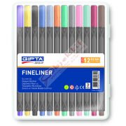 Gıpta Fineliner 0.4 MM Üçgen 12 Renk K606