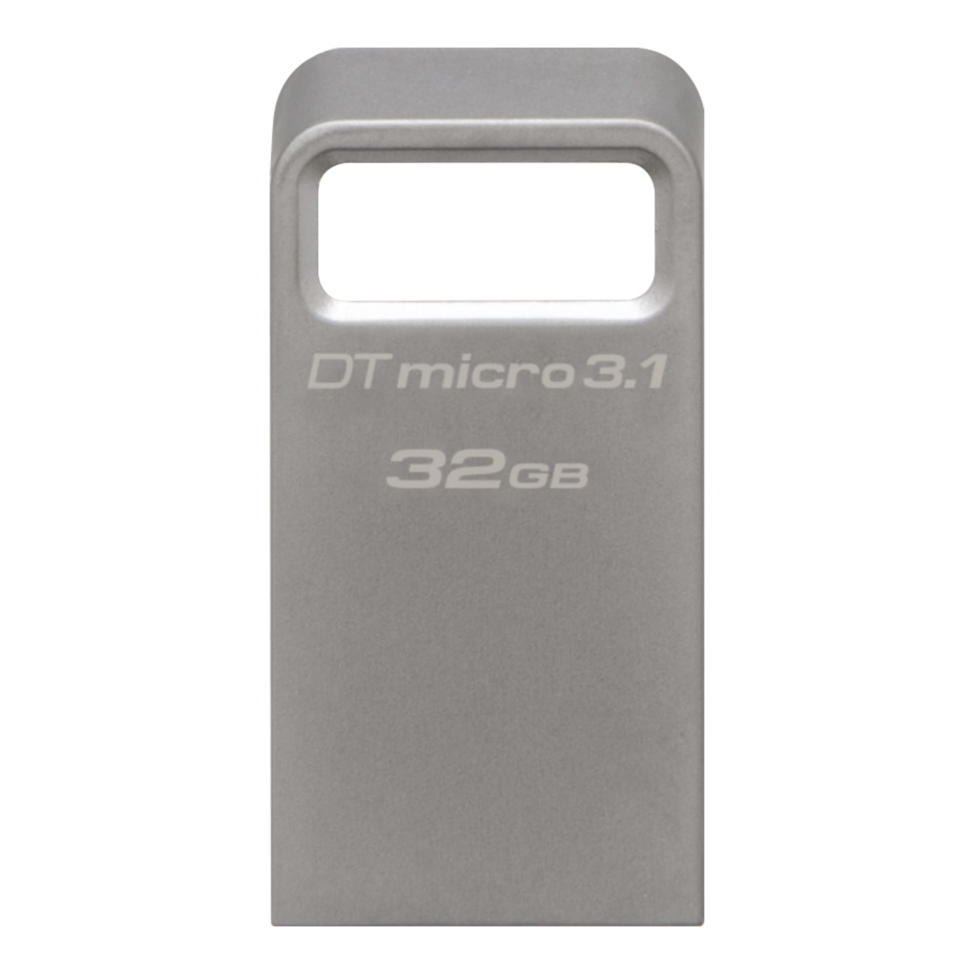 Kingston DTMC3/32 32GB DTMicro USB 3.1/3.0 Type-A metal ultra-compact drive Flash Bellek