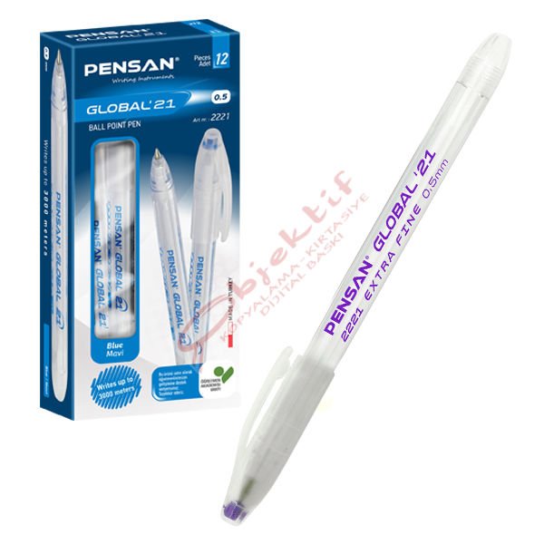 Pensan Tükenmez Kalem Global 0.5 MM Eflatun 2221