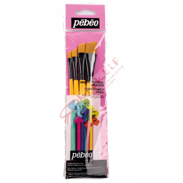 Pebeo Fırça Seti Angular No:1/4-3/8-1/2-5/8 4 LÜ SET-9