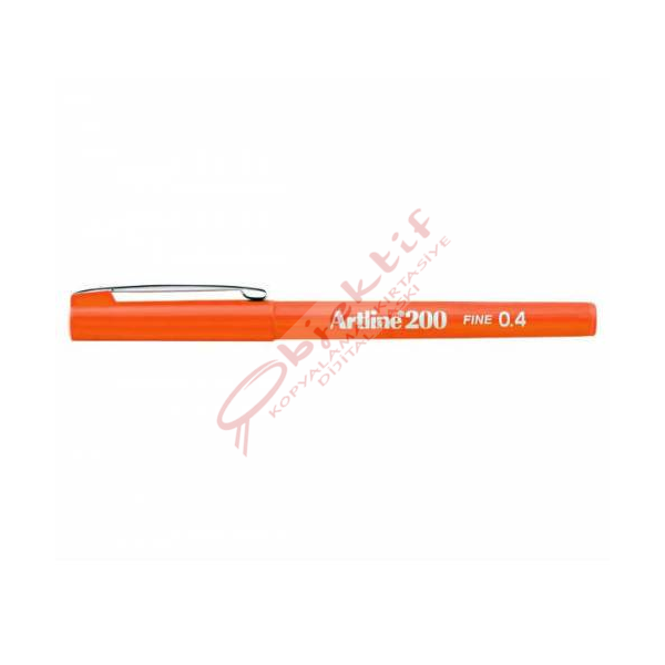 Artline Fineliner 0.4 MM Turuncu EK-200N