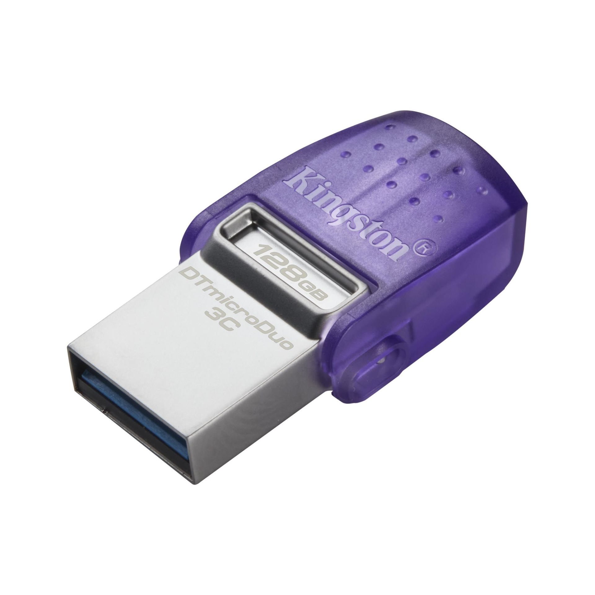 Kingston DTDUO3CG3/128GB DataTraveler microDuo 3C 200MB/s dual USB-A + USB-C Flash Bellek