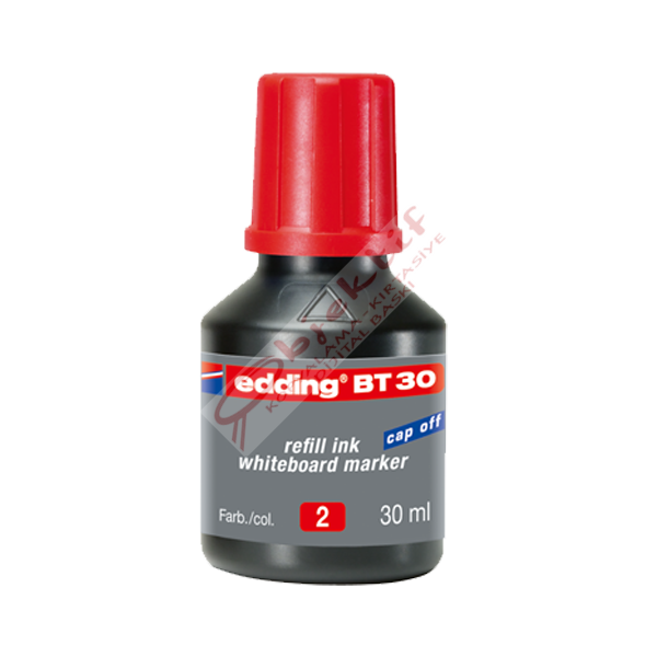 Edding Tahta Kalem Mürekkebi Damlalıklı 30 ML Kırmızı BT30