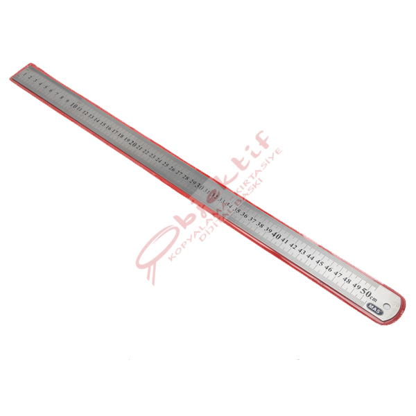 Mas Standart Cetvel Çelik 50 CM 2350