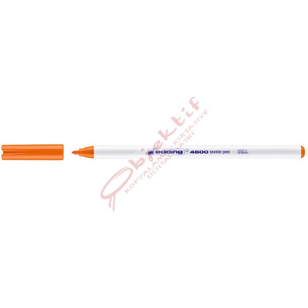 Edding T-Shırt Kalemi Yuvarlak Uçlu 1 MM Turuncu 4600