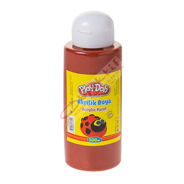 Play-Doh Akrilik Boya 500 ML Kahverengi PLAY-AK010