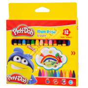 Play-Doh Mum Pastel Boya Crayon Yuvarlak 12 Renk CRN-CR004