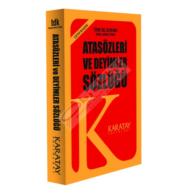 4E Sözlük Atasözleri Ve Deyimler 1.Hamur Plastik Kapak Sarı Karatay Yayınevi