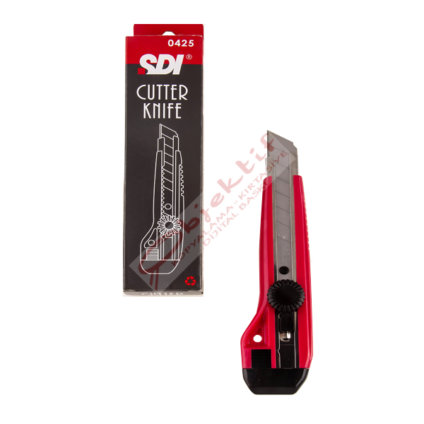 Sdi Maket Bıçağı Geniş Sıkıştırmalı Metal Ağızlı 2 Yedekli 0425
