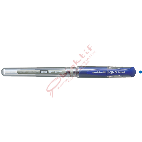 Uni-Ball Roller Kalem Signo Broad Jel Bilye Uç İmza Kalemi 1.0 Mm Mavi UM-153