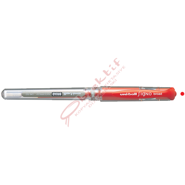 Uni-Ball Roller Kalem Signo Broad Jel Bilye Uç İmza Kalemi 1.0 MM Kırmızı UM-153