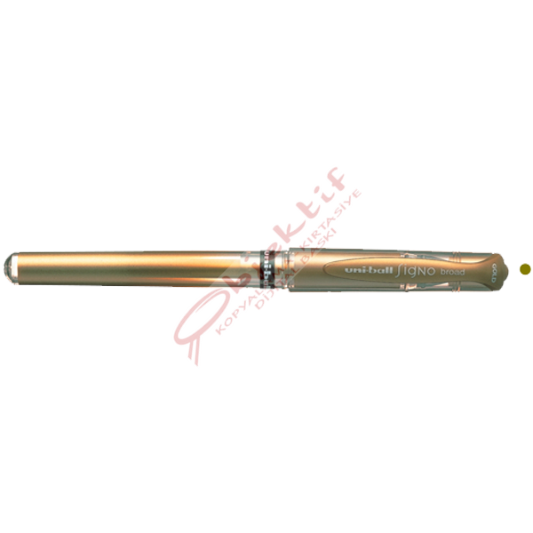 Uni-Ball Roller Kalem Signo Broad Jel Bilye Uç Davetiye 1.0 MM Altın UM-153