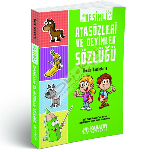 4E Sözlük Resimli Atasözleri Ve Deyimler Sözlüğü Karton Kapak Karatay Yayınevi