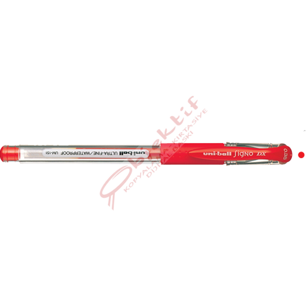 Uni-Ball Roller Kalem Signo Dx Jel Bilye Uç 0.38 MM Kırmızı UM-151