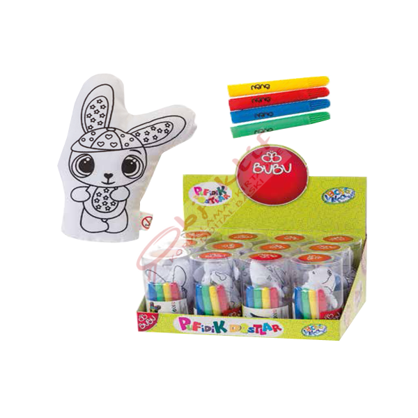 Bu-Bu Pufidik Dostlar/4 Adet Keçeli Kalem BUBU00068