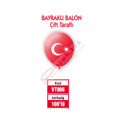 Vatan Balon Ayyıldız Baskılı 100 LÜ VT906