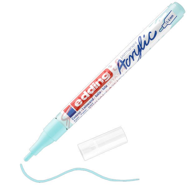 Edding Markör Akrilik İnce Uçlu 1-2 MM Pastel Mavi 916 5300