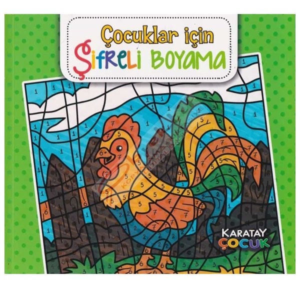 4E Boyama Kitabı Çocuklar İçin Şifreli Mandala Karatay