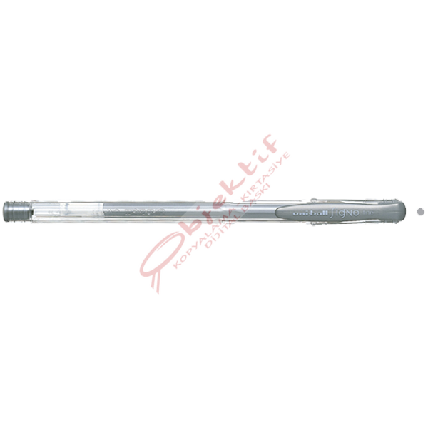 Uni-Ball Roller Kalem Signo Fine Jel Bilye Uç 0.8 MM Gümüş UM-100