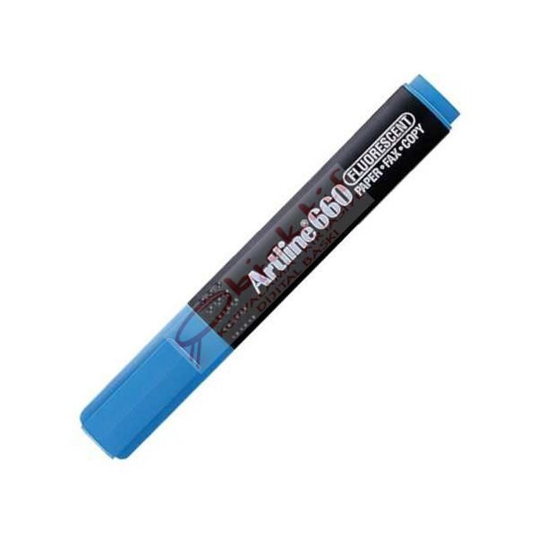 Artline Fosforlu Kalem Kesik Uç 1,0-4,0 MM Pastel Mavi EK-660N