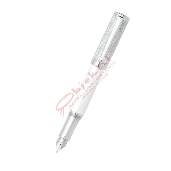Sheaffer Dolma Kalem Intensity Kendinden Desenli Krom Kapak Ve Klips Beyaz 9240-0
