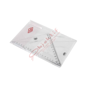 Hatas Öğrenci Gönye Seti 45-60 Derece Plastik 21 CM 0805