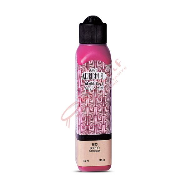 Artdeco Akrilik Boya 140 ML Bordo 070R-3643