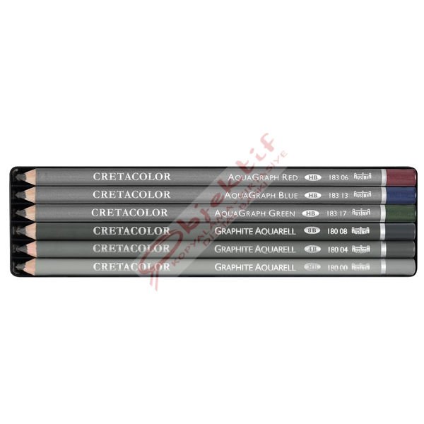 Cretacolor Graphite Aquarell Pencils Pocket Set (Sulandırılabilir Çizim Kalemi Seti) 180 99