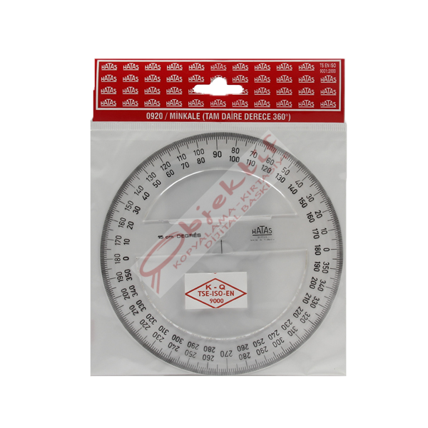 Hatas Minkale Plastik 360 Derece 15 CM 0920