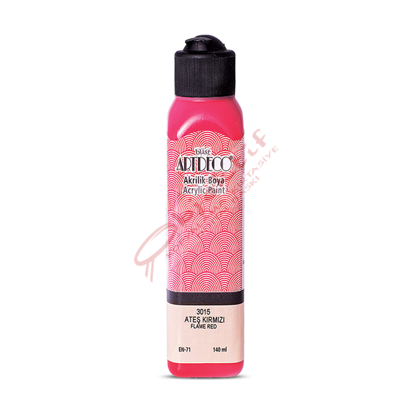 Artdeco Akrilik Boya 140 ML Ateş Kırmızı 070R-3015