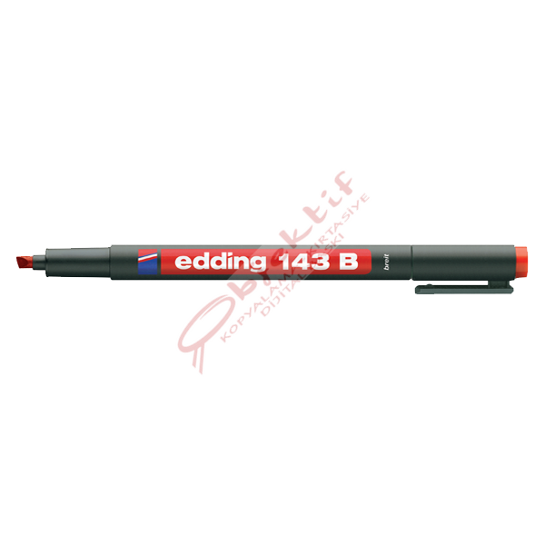 Edding Asetat Kalemi Permanent B Seri 1-3 MM Kırmızı 143 B