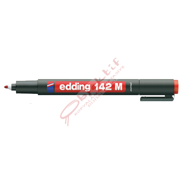 Edding Asetat Kalemi Permanent M Seri 1 MM Kırmızı 142 M