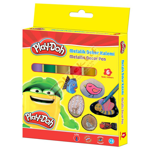 Play-Doh Keçeli Boya Kalemi Metalik 6 Renk PLAY-KE016