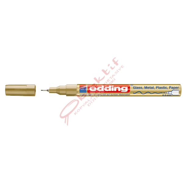 Edding Markör Dekor Boya 0.8 MM Yuvarlak Uçlu Altın 780