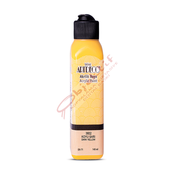 Artdeco Akrilik Boya 140 ML Koyu Sarı 070R-3602