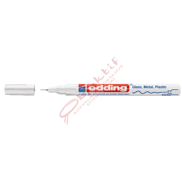 Edding Markör Dekor Boya 0.8 MM Yuvarlak Uçlu Beyaz 780