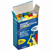 Robercolor Tebeşir Yuvarlak Tozsuz 10 LU Karışık Renk 5389 00