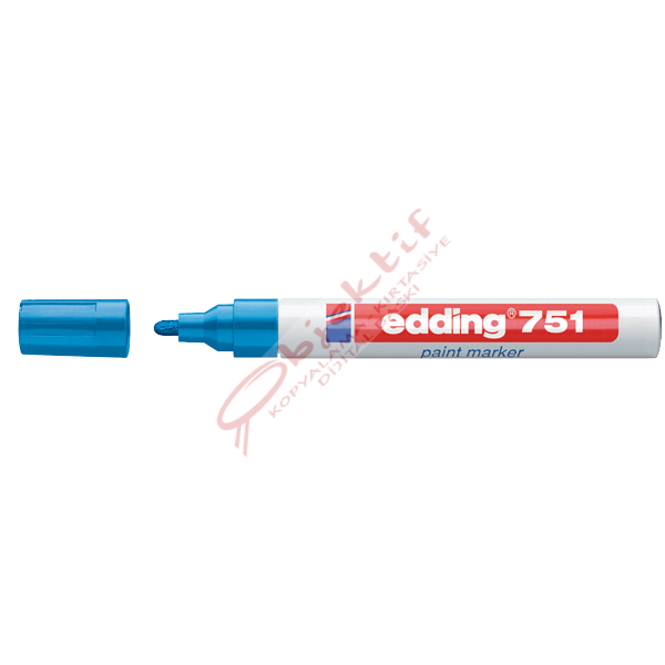 Edding Markör Dekor Boya Yuvarlak Uçlu 1-2 MM Mavi 751