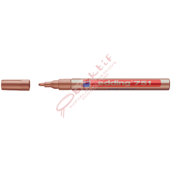 Edding Markör Dekor Boya Yuvarlak Uçlu 1-2 MM Bakır 751