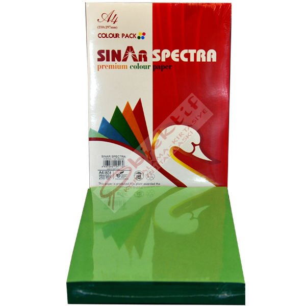 Sınar Renkli Fotokopi Kağıdı 250 Lİ A4 80 GR Pastel Yeşil (Asparagus) 41A