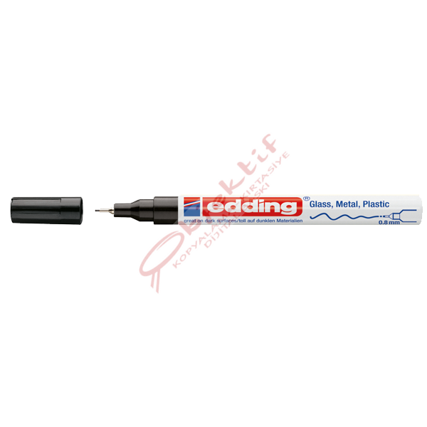 Edding Markör Dekor Boya 0.8 MM Yuvarlak Uçlu Siyah 780