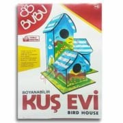 Bu-Bu Ahşap Boyama Kuş Evi BUBU-AC0006