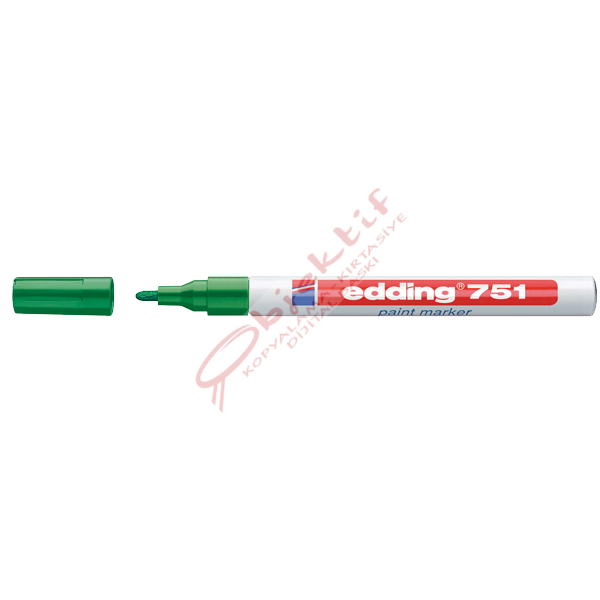 Edding Markör Dekor Boya Yuvarlak Uçlu 1-2 MM Yeşil 751