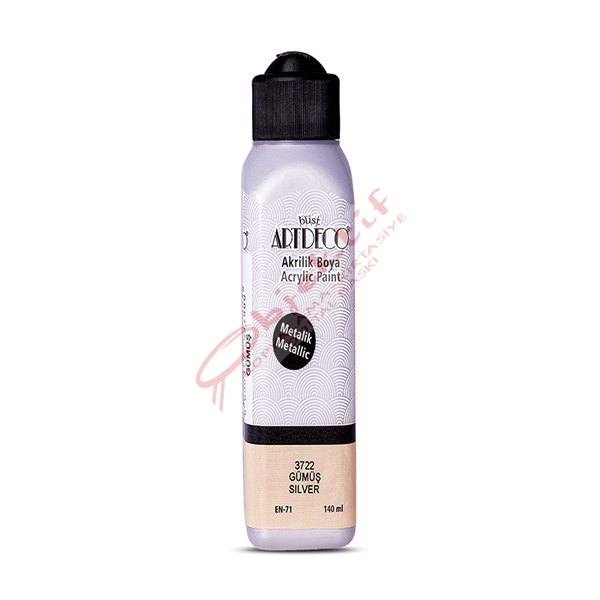 Artdeco Akrilik Boya 140 ML Metalik Gümüş 071R-3722