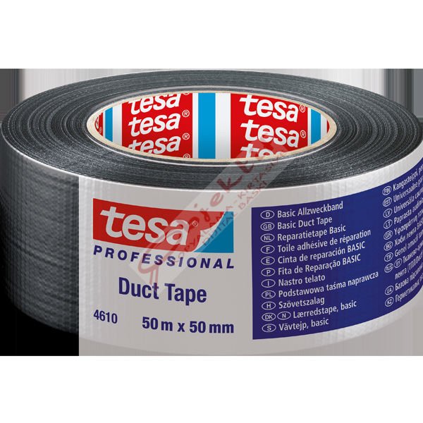 Tesa Tamir Bandı Basic Duck Siyah 50x50 04610-00004-00