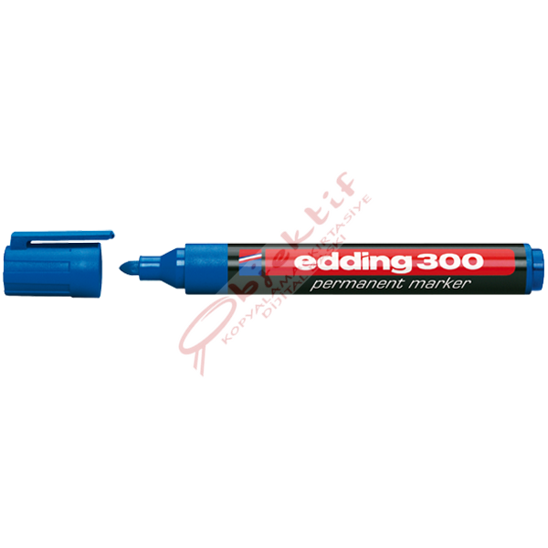 Edding Markör Permanent Yuvarlak Uçlu 1.5-3 MM Mavi 300
