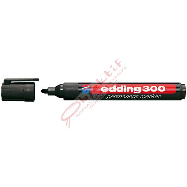 Edding Markör Permanent Yuvarlak Uçlu 1.5-3 MM Siyah 300