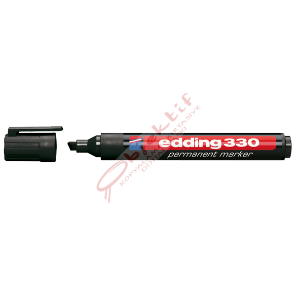Edding Markör Permanent Kesik Uçlu 1-5 MM Siyah 330