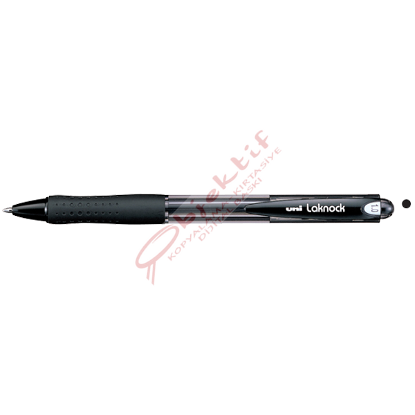 Uni-Ball Tükenmez Kalem Laknock Medium 1.0 MM Mekanik Bilye Uç Siyah SN-100