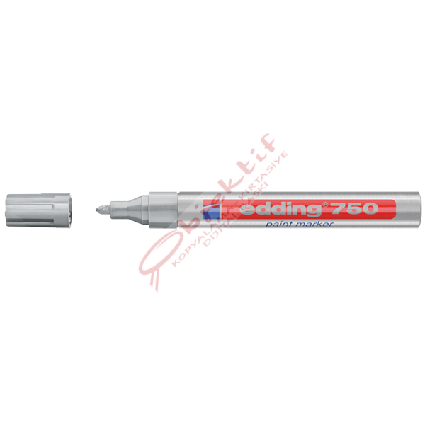 Edding Markör Dekor Boya Yuvarlak Uçlu 2-4 MM Gümüş 750